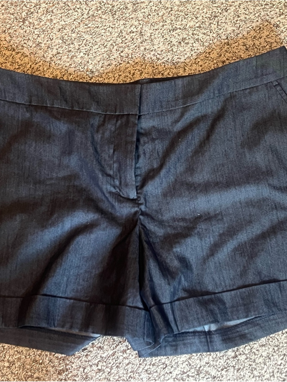 Apt. 9 Navy Blue Linen-Blend Shorts